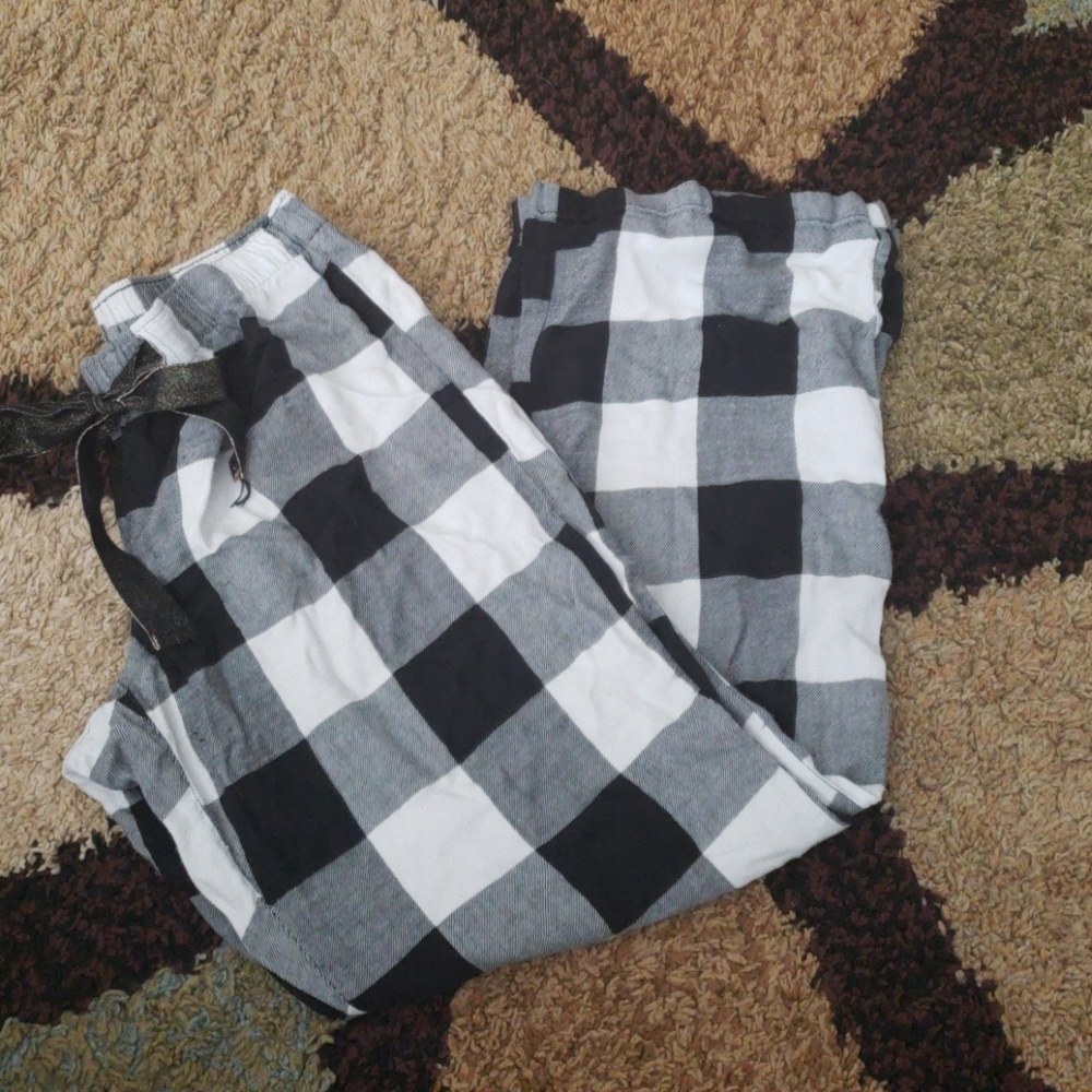 Checkered pajama pants